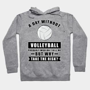 A day without Volleyball probably wouldn't kill me but why take the risk Hoodie